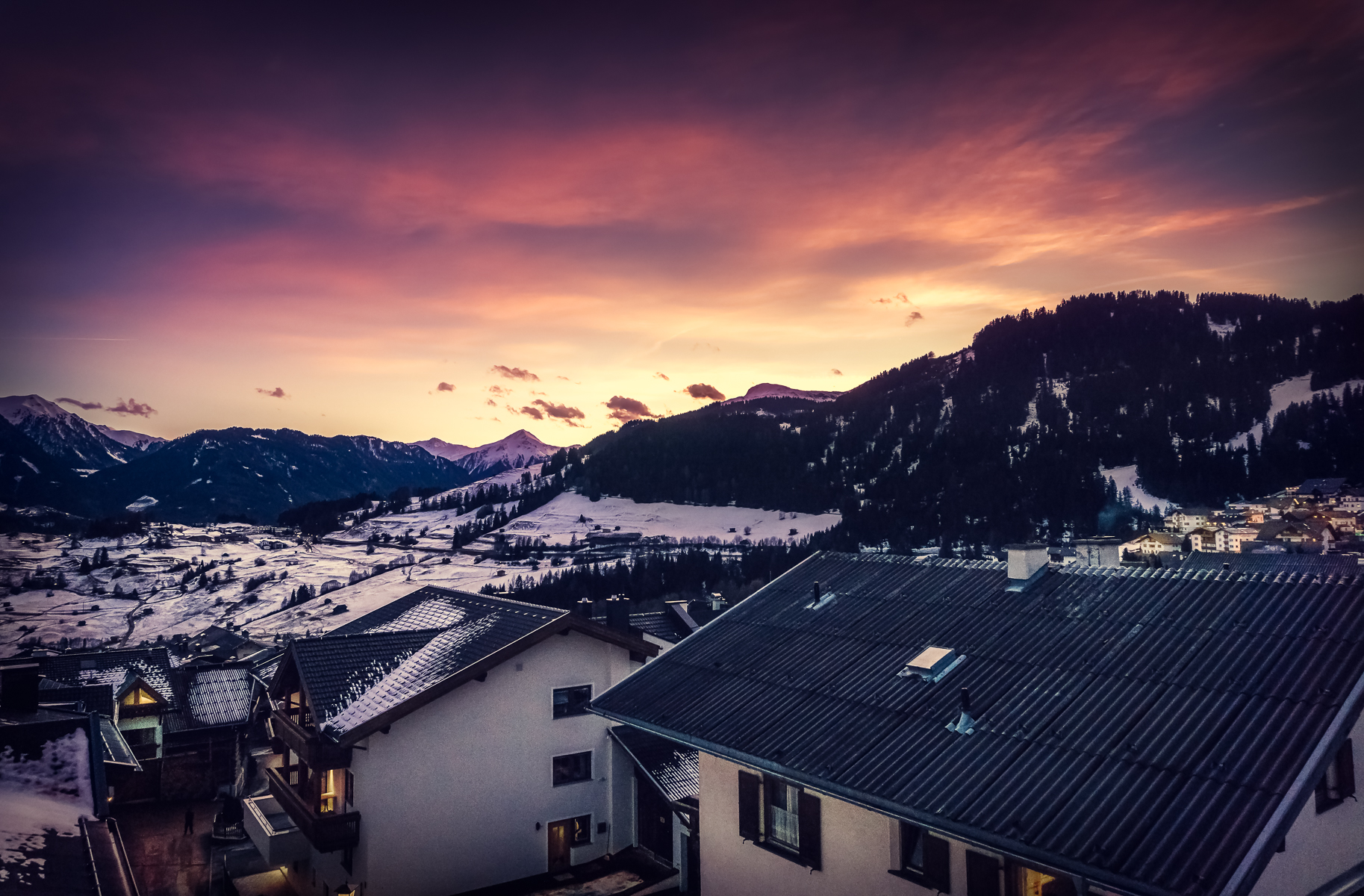 From resort balcony